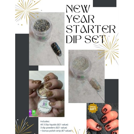 NEW YEARS THEMED DIP STARTER SET NEW YEARS THEMED DIP STARTER SET